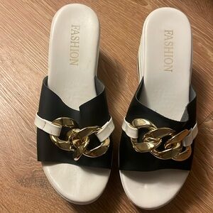 Wedged sandals size 37 (6.5 US)